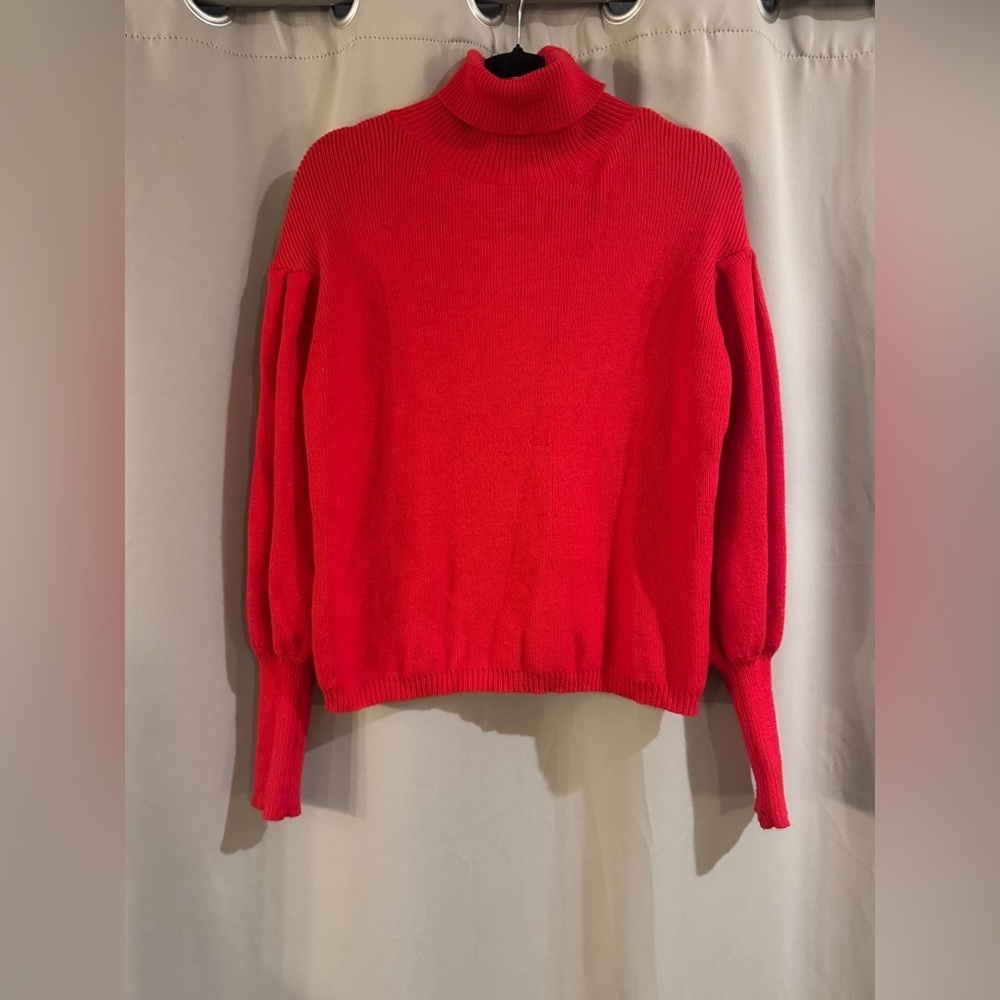 Aaron & Amber Red Turtleneck Sweater